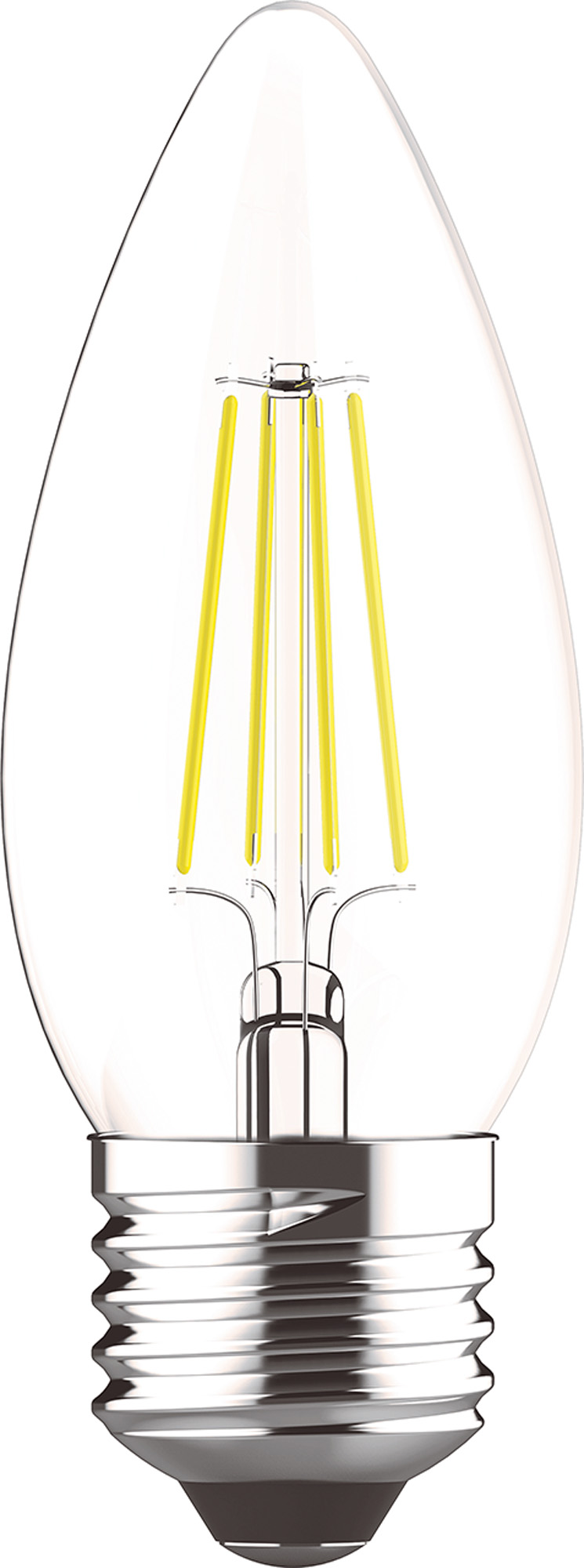 763417233  Value Classic LED Candle E27 Dimmable 4W 2700K 470lm